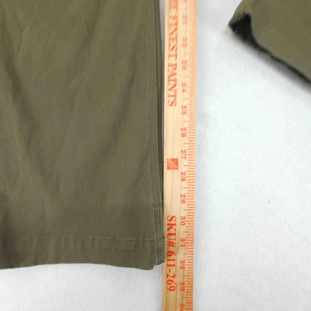 Duluth Trading Khaki Pants Mens 40x32 Olive Green Flex Ballroom Stretch Workwear